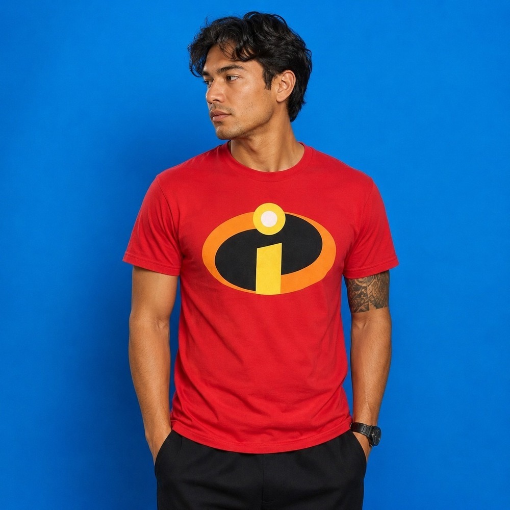 Disney Pixar Men's Small Incredibles Graphic T-Shirt Comic Con Y2K Fandom